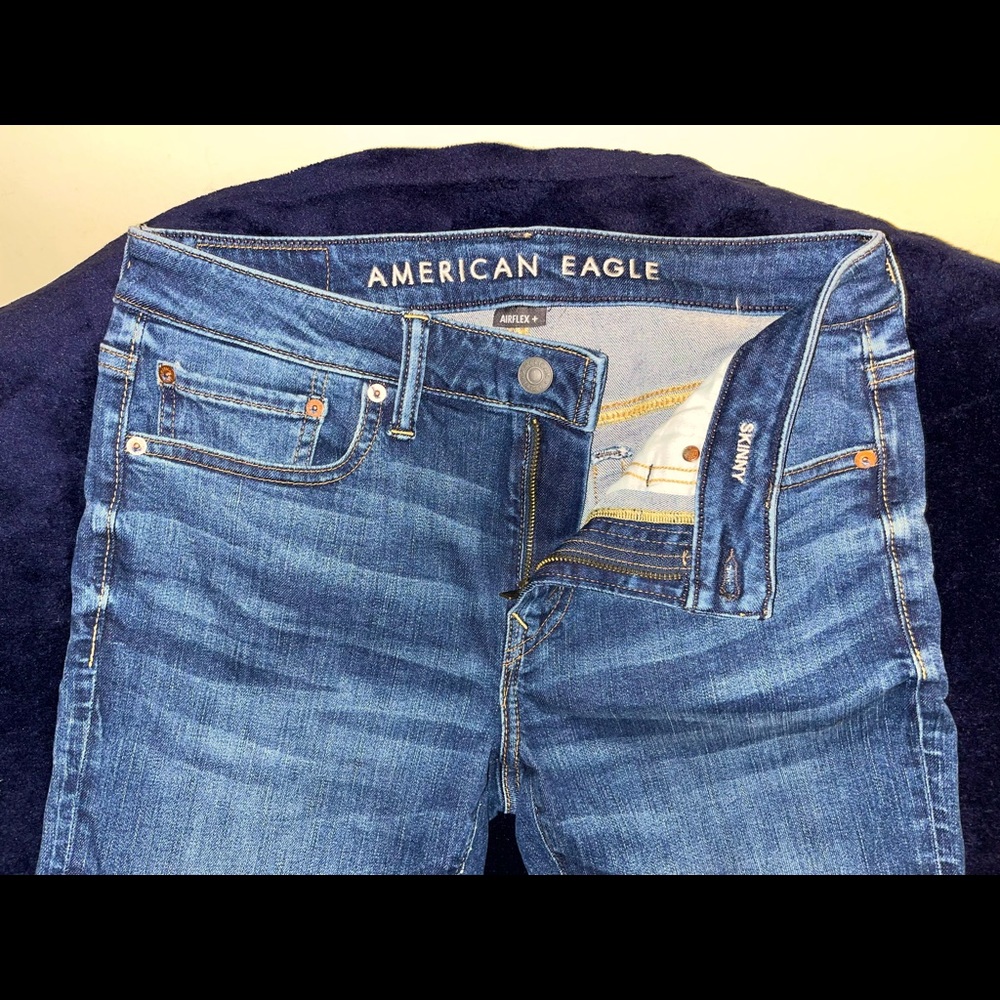 American eagle jeans 32 X 32 blue wash brighter jean AIRFLEX+ comfort never worn